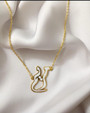 Gold-plated- “one custom name” Necklace