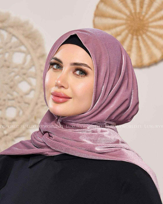 حجاب قطيفة مخمل بكبسولة من الامام 