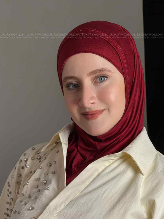 حجاب الاميرة قطن - خمري