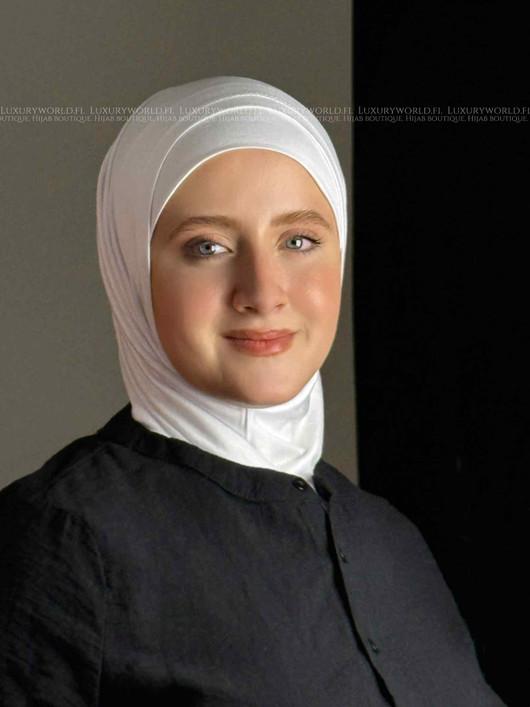 حجاب الاميرة قطن - اللون الأبيض