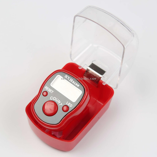 pearl tasbeeh Led & digital counter (Red )