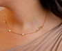 Gold plated necklace Model 977
