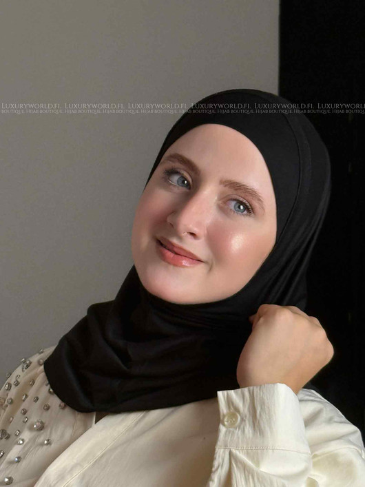 HIJAB AL AMIRA COTTON - BLACK