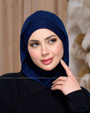 EASY SCARF & NINJA UNDERCAP l COTTON  - DARK BLUE