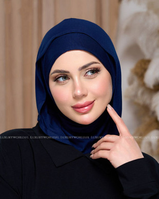 EASY SCARF & NINJA UNDERCAP l COTTON  - DARK BLUE