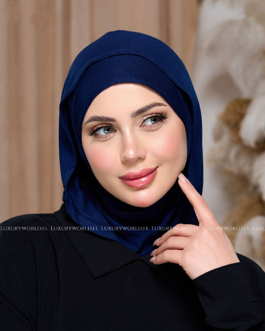 EASY SCARF & NINJA UNDERCAP l COTTON  - DARK BLUE