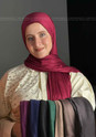 KUWAITI JERSEY SHAWL - DARK RED