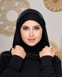 EASY SCARF & NINJA UNDERCAP l COTTON  - BLACK