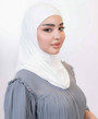 LYCRA ALAMERA HIJAB - WHITE