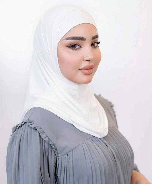 LYCRA ALAMERA HIJAB - WHITE
