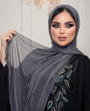 CASHMERE KUWAITI HIJAB- DARK GREY
