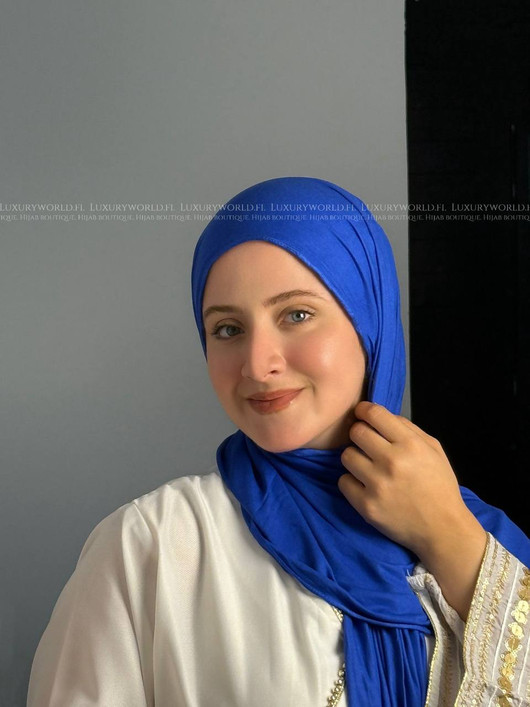 KUWAITI JERSEY SHAWL - BLUE