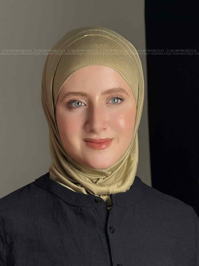 حجاب الاميرة قطن -ظلال بيج