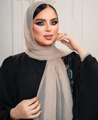 CASHMERE KUWAITI HIJAB- LIGHT GOLD