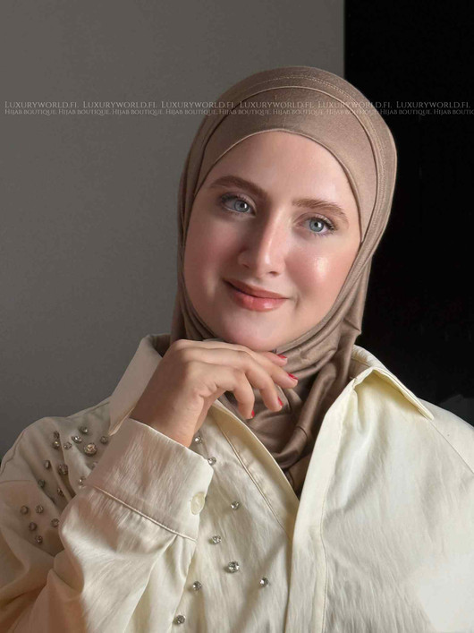 HIJAB AL AMIRA COTTON - COFFEE 