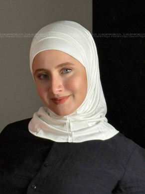 HIJAB AL AMIRA COTTON - OFF WHITE