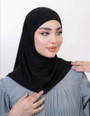 LYCRA ALAMERA HIJAB - BLACK
