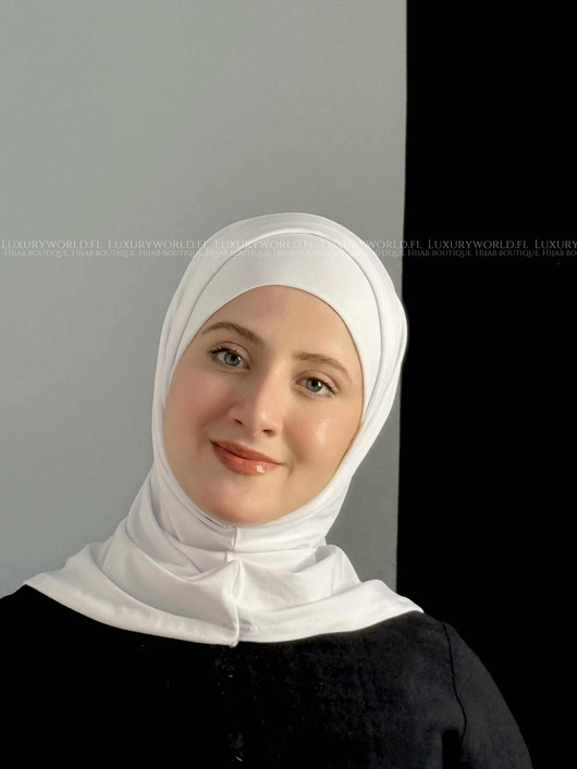 LYCRA ALAMERA HIJAB - WHITE