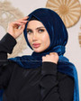 VELVET EASY HIJAB - DARK BLUE