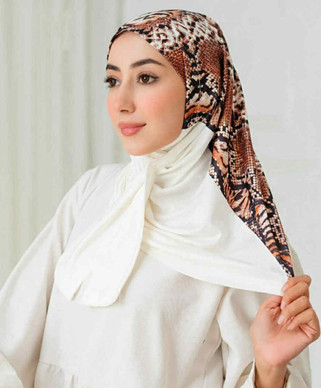 COTTON & SATIN TABAKA HIJAB - MODEL 501