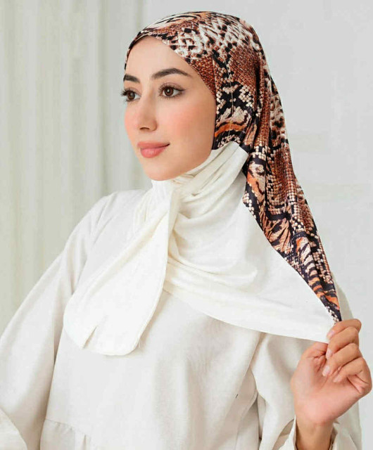 COTTON & SATIN TABAKA HIJAB - MODEL 501