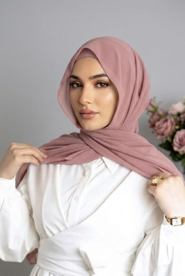Kuwaiti Chiffon Hijab – pink  Collection