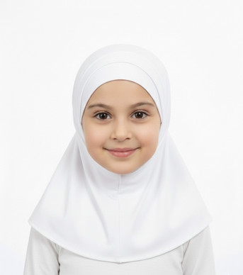 Lycra Girls hijab two piece 