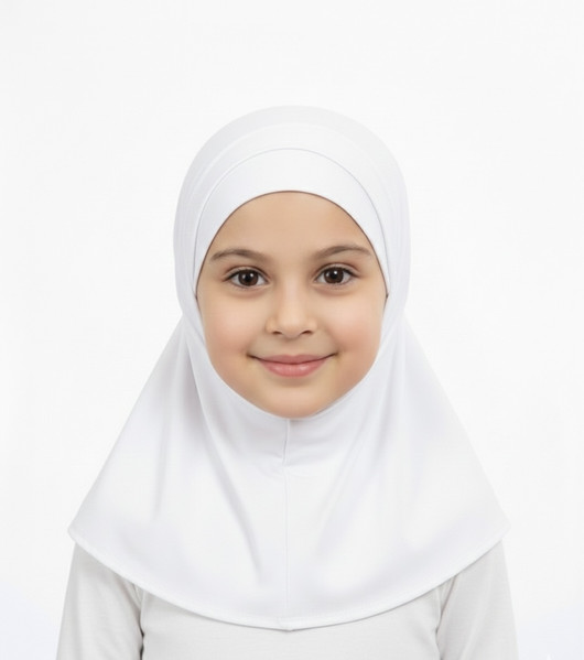 Lycra Girls hijab two piece 