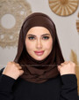 EASY SCARF & NINJA UNDERCAP l COTTON  - BROWN