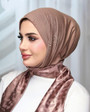 طباقيه قطن مع شريطين ساتان  بيج