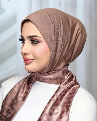 EASY HIJAB COTTON ـ SATIN ـ Beige 
