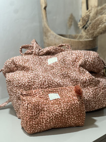 Boho-chic weekender-kassi Savane Terracotta