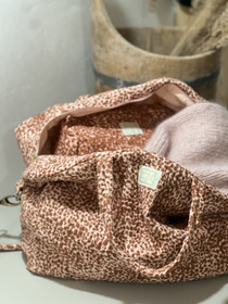 Boho-chic weekender-kassi Savane Terracotta