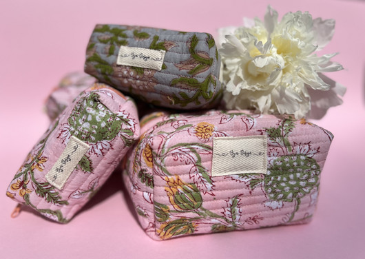 ByM coin pouch-Flower blue