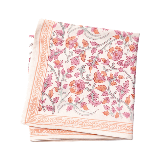 Papaya orange - puuvillahuivi värissä, koko 60x60 cm