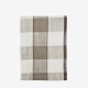 Keittiöpyyhe Ruudullinen, Taupe