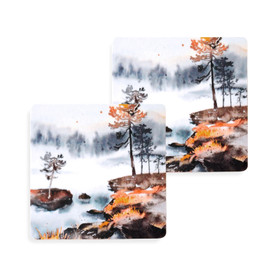 Lasinalustat Erämaan reunalla - 2 kpl