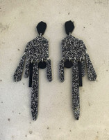 DROP – KORVAKORU, MUSTA glitter