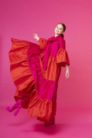 LUSH- SILKKI ILTAPUKU, PINKKI PUNAINEN 