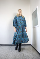 FLIRTY- MEKKO pitkä, PETROOLI KUKKA