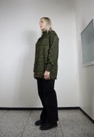 OVERSIZE VILLANEULE - MUSTA/KELTAINEN