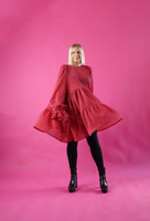 DISHY- MEKKO, GLITTER PUNAINEN