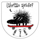 lähetääx ajelulle? -parkkikiekko