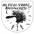 No en oo v***u rauhallinen!! -parkkikiekko