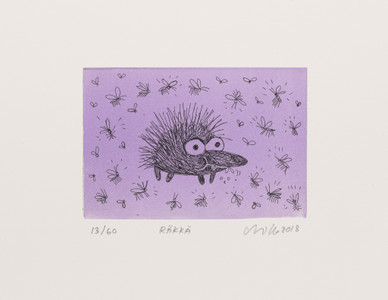 Räkkä -grafiikkavedos