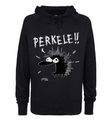 PERKELE!! -huppari (unisex) - koko XS