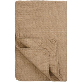 Puuvillapeitto kukat(beige/ruskea)
