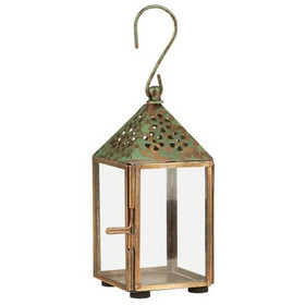 Patinoitu metallilyhty