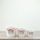 Keramiikkaruukku rusetti (iso)