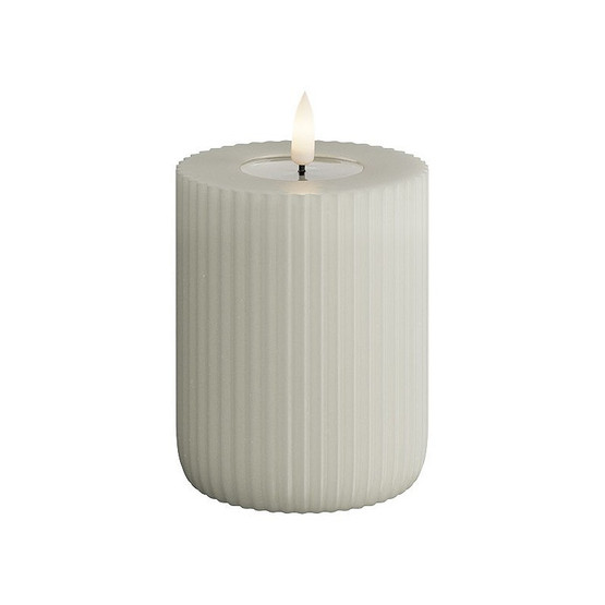 Ledkynttilä raita beige (pieni)